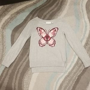 NWOT Girls Butterfly Sweater
